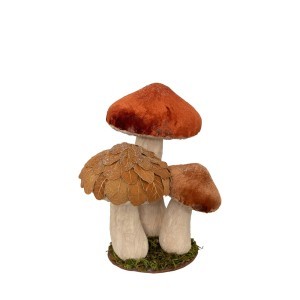 Dekoracija Grybai 18x16x21 cm polistirenas/medvilnė Atmosphera 208480
