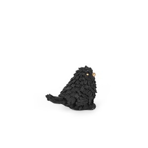 Figūrėlė Paukštelis juodos spalvos, betoninė 9x5x7 cm (mix) Sparrow 105404