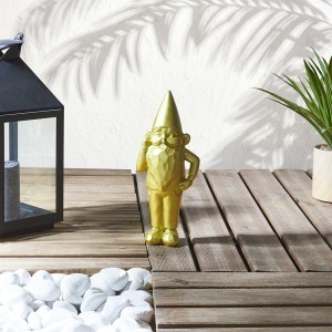 Figūrėlė nykštukas aukso sp. 13,5x33x12 cm Home Deco HD0013