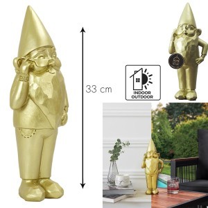 Figūrėlė nykštukas aukso sp. 13,5x33x12 cm Home Deco HD0013