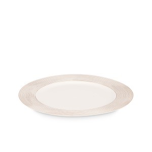 Padėklas plastikinis baltos spalvos D33xH3 cm Giftdecor 11203