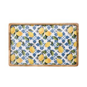 Padėklas Citrinos medinis 2.5x40x25 cm CL1383 Country Living Widdop