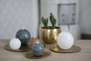 Padėklas metalinis aukso spalvos 16,5x14 cm Fanni K 618780