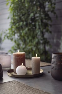 Padėklas metalinis, aukso spalvos D28 cm Rakel 4Living 630402