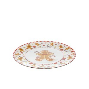 Polėkštė plastikinė su sausainiuko piešiniu D33xH1,3 cm Atmosphera 199214 KLD