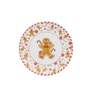 Polėkštė plastikinė su sausainiuko piešiniu D33xH1,3 cm Atmosphera 199214 KLD