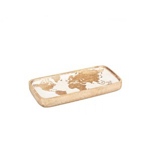 Padėklas medinis 14,5x31x4 cm (mix) World Map 91903