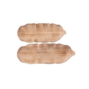 Padėklas 2 vnt 36x14,5 cm 47x17 cm medžio sp. Natural Living 53600