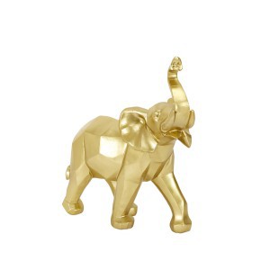 Figūrėlė Dramblys aukso sp. 30 cm Home Deco HD1339