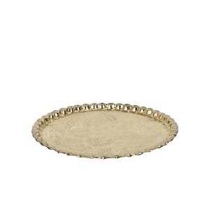 Padėklas metalinis aukso sp. D47,5 cm Home Deco KA0114