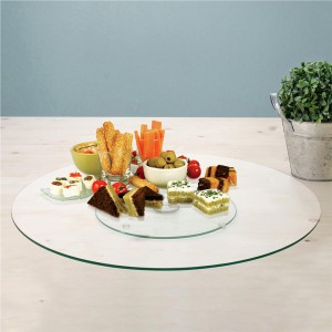 Padėklas stiklinis sukamas D45 cm Home Deco KA1741