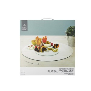 Padėklas stiklinis sukamas D45 cm Home Deco KA1741