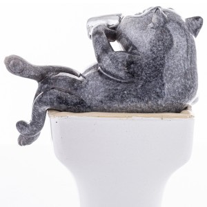 Figūrėlė Katinas su puodeliu 12x12x7 cm 169706