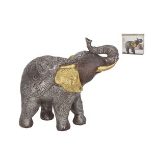 Figūrėlė dramblys ARJUN derva 9x21.5x19 cm 8445393399188