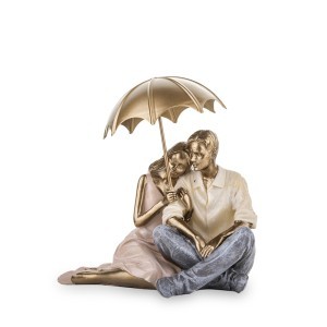 Figūrėlė Pora po skėčiu 15x16x12 cm 134133