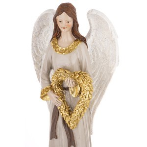 Figūrėlė Angelas polirezin. pilkos sp. 35,5x14x10 cm 181036