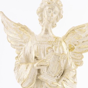 Figūrėlė Angelas polirezin. kreminės sp. 36x19x12 cm 163159