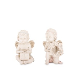 Figūrėlė Angelas polirezin. baltas 11x7x9  11x7x7,5 cm (mix) 175591