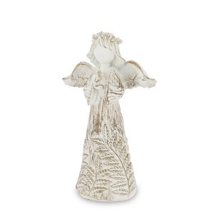 Figūrėlė Angelas pilkas polirezininis 29,5x19x10 cm