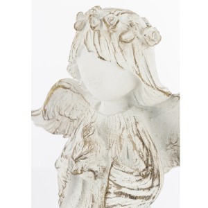 Figūrėlė Angelas pilkas polirezininis 29,5x19x10 cm