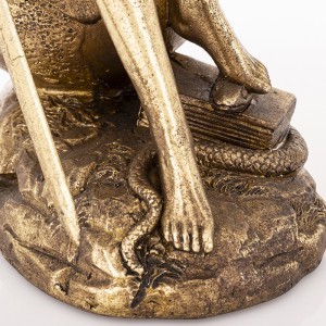 Figūrėlė Temidė polirezininė aukso spl. 34x16x16 cm 168592