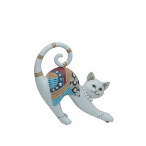 Figūrėlė Katė polirezininė 20.5x6.5x20.5 cm 8445393656434