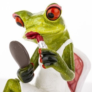 Figūrėlė polirezininė Varlė Dama 179502 14x6x9 cm