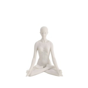 Figūrėlė moteris praktikuojanti jogą 13x9x9 cm 63251 Serenity Widdop