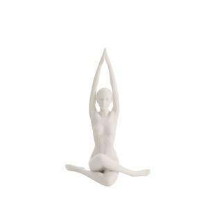 Figūrėlė moteris praktikuojanti jogą 18x7x9 cm 63252 Serenity Widdop