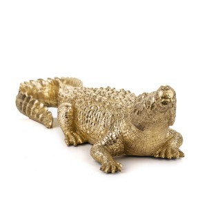 Statulėlė polirezininė ausko spl. Krokodilas 11x43x13 cm