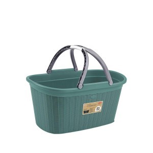 Krepšys su rankenom plastikinis Elegance 35 l žalsvas 30196 Italija STEFANPLAST