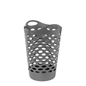Krepšys plastikinis su rankenom D45xH66 cm 60 l pilkos sp. 5Five 117075