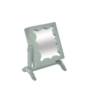 Dėžutė papuošalams su veidrodžiu 29x22x15 cm medinė (mix) Atmosphera 211546