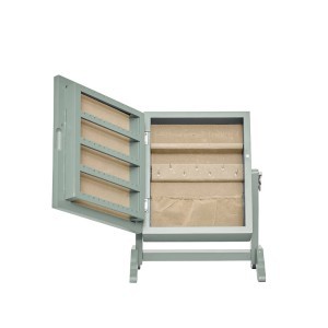 Dėžutė papuošalams su veidrodžiu 29x22x15 cm medinė (mix) Atmosphera 211546