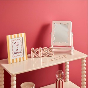 Dėžutė papuošalams su veidrodžiu 29x22x15 cm medinė (mix) Atmosphera 211546