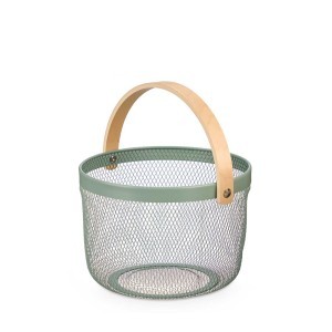 Krepšelis metalinis 27x28x20 cm mėtinės sp. Kinvara 10861