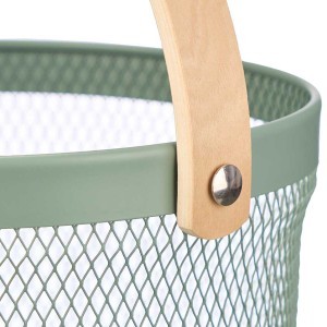 Krepšelis metalinis 27x28x20 cm mėtinės sp. Kinvara 10861