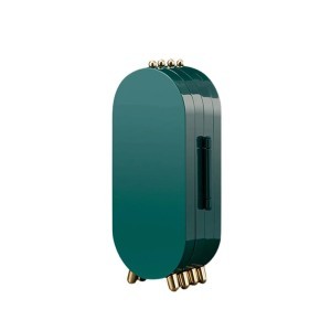 Papuošalų stovelis su veidrodėliu, sulankstomas žalias 24246_Z