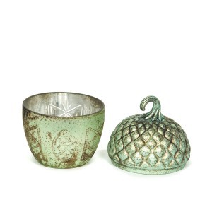 Dekoratyvinis indelis stiklinis Gilė 13x13x19 cm  Art glass