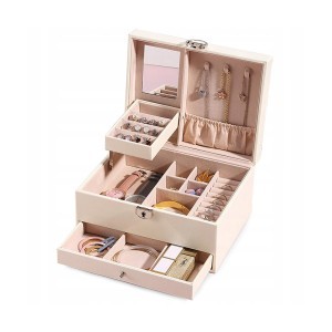 Dėžutė papuošalams su veidrodėliu 23x18x12 cm 01784_B (01784)