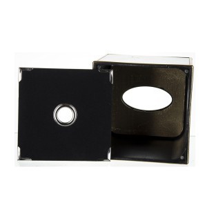 Dėžutė servetėlėms balto marmur. 13,5x13,5x13,5 cm 135172