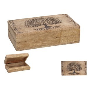 Dėžutė medinė su dangteliu 10x17.50x4.50 cm 8445393442709