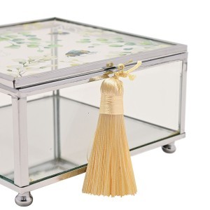 Dėžutė stiklinė papuošalams 14x7x13 cm Sophia Widdop