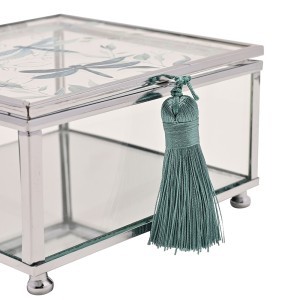 Dėžutė stiklinė papuošalams 14x7x13 cm Sophia Widdop