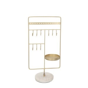 Laikiklis papuošalams metalinis aukso sp. 18x10x38 cm 8445393597928