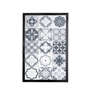 Kilimas 40x60 cm tekstilė/PVC pilkas melsvas Home Deco TX9098