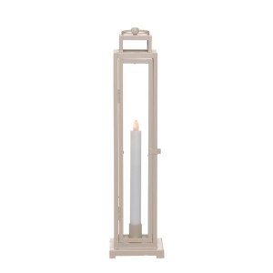 Žibintas metalinis kreminės splv. 45x11x11 cm 618984