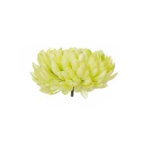 Dekoratyvinė gėlė Chrizantema galvutė 6.5x14cm (6) žalsva/kreminė W353 DDM