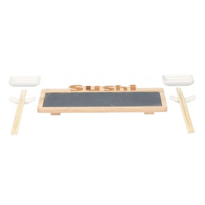 Lentelė Suši su lazdelėmis ir padažinėmis 30x16x3cm ALPINA 871125210936