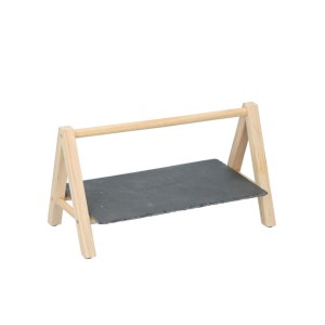 Padėklas medinis užkandžiams 28x15x16cm 871125217393